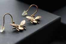 Load image into Gallery viewer, 22ct Vermeil Bee Drop Earrings
