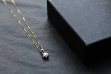 Load image into Gallery viewer, 9ct Gold Clear Cubic Zirconia Pendant and Chain
