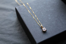 Load image into Gallery viewer, 9ct Gold Clear Cubic Zirconia Pendant and Chain
