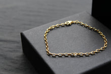 Load image into Gallery viewer, 9ct Gold Hollow Oval Belcher Chain Bracelet
