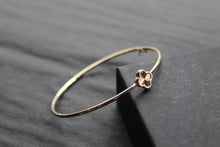 Load image into Gallery viewer, 9ct Yellow Gold Rainbow Petal Bangle
