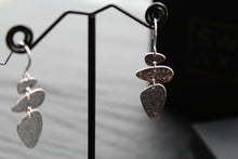 Load image into Gallery viewer, Abstract Pebble Hammered Earrings
