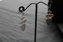 Load image into Gallery viewer, Abstract Pebble Hammered Earrings
