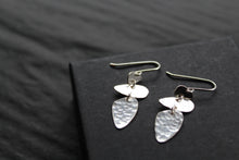 Load image into Gallery viewer, Abstract Pebble Hammered Earrings
