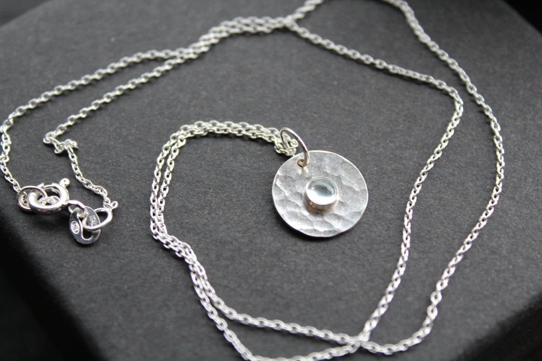 Aquamarine Stone Set Necklace
