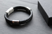 Load image into Gallery viewer, Black Stacked Braided Bracelet
