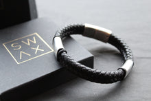 Load image into Gallery viewer, Black Stacked Braided Bracelet
