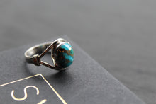 Load image into Gallery viewer, Blue Copper Turquoise Small Oval
