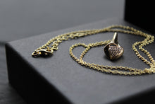 Load image into Gallery viewer, CZ Teardrop Necklace Silver with Gold Plate
