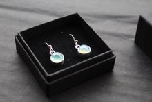 Load image into Gallery viewer, Chalcedony Round Silver Earrings
