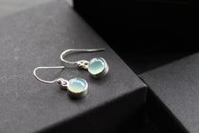 Load image into Gallery viewer, Chalcedony Round Silver Earrings
