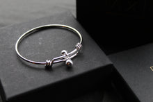 Load image into Gallery viewer, Childs Silver Expandable Bracelet with Bells
