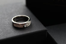 Load image into Gallery viewer, Cubic Zirconia Band with Solitaire Ring
