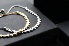 Load image into Gallery viewer, Flat Interlinked Hearts Slider Bracelets
