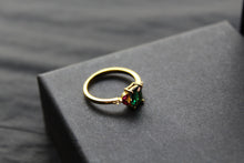 Load image into Gallery viewer, Gold &amp; Multi Coloured Cubic Zirconia Dress Ring
