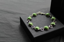 Load image into Gallery viewer, Green Mohave Turquoise Stone Bracelet
