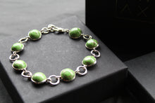 Load image into Gallery viewer, Green Mohave Turquoise Stone Bracelet
