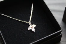 Load image into Gallery viewer, Holly Pendant with Rose Gold Plate Berries
