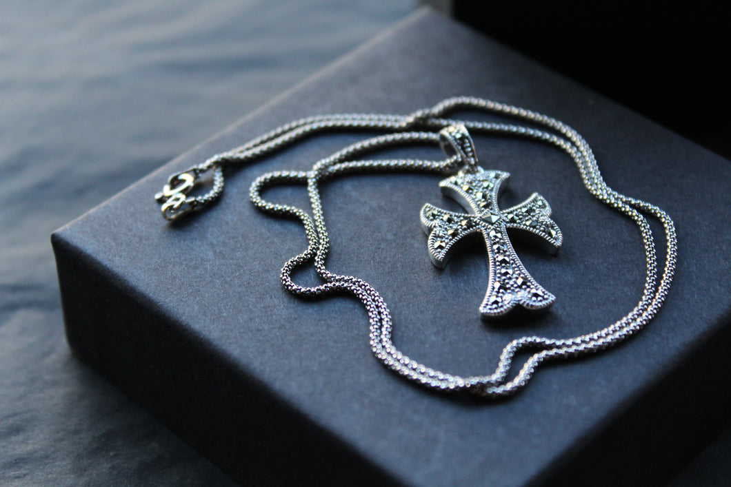 Marcasite Cross