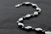 Load image into Gallery viewer, Multi Wave Shaped White Opalique Bracelet
