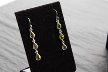 Load image into Gallery viewer, Peridot 3 Drop Earrings
