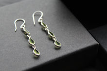 Load image into Gallery viewer, Peridot 3 Drop Earrings
