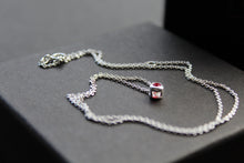 Load image into Gallery viewer, Ruby Red CZ July Birthstone Necklace
