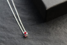 Load image into Gallery viewer, Ruby Red CZ July Birthstone Necklace
