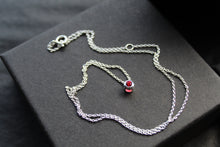 Load image into Gallery viewer, Ruby Red CZ July Birthstone Necklace
