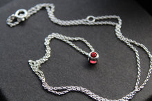 Load image into Gallery viewer, Ruby Red CZ July Birthstone Necklace
