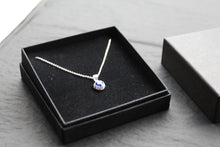 Load image into Gallery viewer, Sapphire Blue Crystal Necklace
