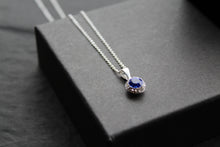 Load image into Gallery viewer, Sapphire Blue Crystal Necklace
