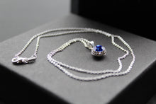 Load image into Gallery viewer, Sapphire Blue Crystal Necklace
