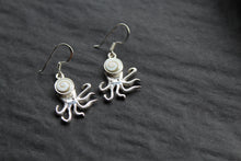 Load image into Gallery viewer, Shiva Eye &amp; Sterling Silver Octopus Earrings
