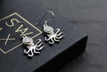 Load image into Gallery viewer, Shiva Eye &amp; Sterling Silver Octopus Earrings
