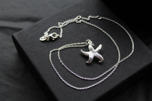 Load image into Gallery viewer, Silver Chunky Starfish Necklace
