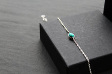 Load image into Gallery viewer, Single Teardrop Turquoise Chain Bracelet
