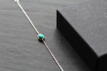 Load image into Gallery viewer, Single Teardrop Turquoise Chain Bracelet
