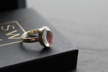 Load image into Gallery viewer, Small Oval Mystic Mercury Mist Topaz Ring
