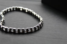 Load image into Gallery viewer, Stainless Steel Bike Chain Bracelet Matte and Polished
