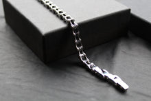 Load image into Gallery viewer, Stainless Steel Bike Chain Bracelet Matte and Polished
