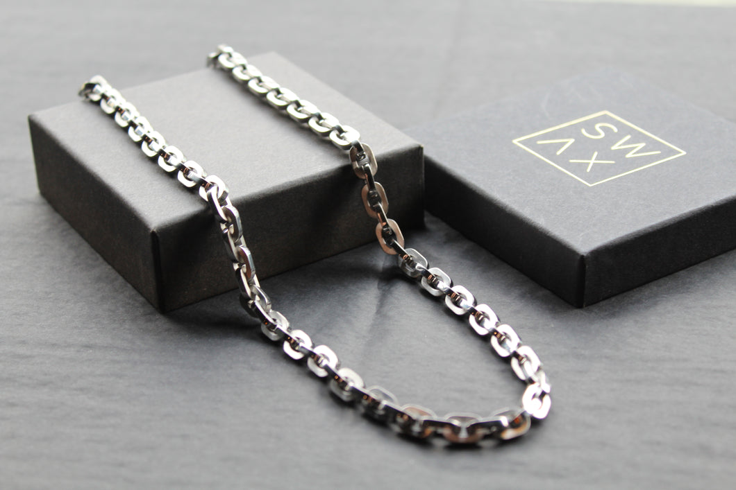 Stainless Steel Open Link Chain Necklace