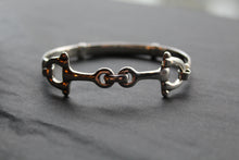 Load image into Gallery viewer, Sterling Silver French Link Snaffle Bangle
