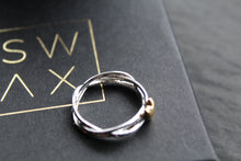 Load image into Gallery viewer, Triple Twist Gold Heart Ring
