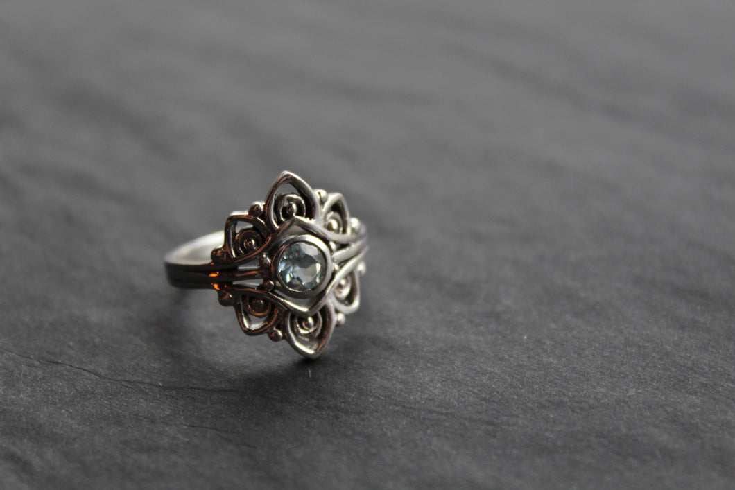 Vintage Blue Topaz Ring