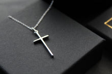 Load image into Gallery viewer, Classic Silver Cross Necklace
