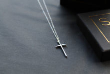 Load image into Gallery viewer, Classic Silver Cross Necklace
