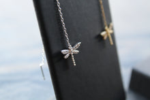 Load image into Gallery viewer, Dragonfly Threaders with Clear CZ Stones
