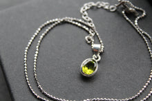 Load image into Gallery viewer, Faceted Peridot Pendent
