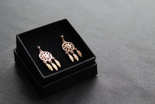 Load image into Gallery viewer, Gold Dream Catcher Stud Drops
